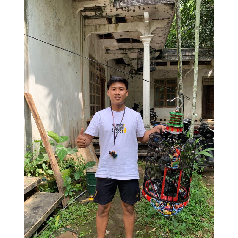 sangkar anis merah ukir , sangkar wambie ukir