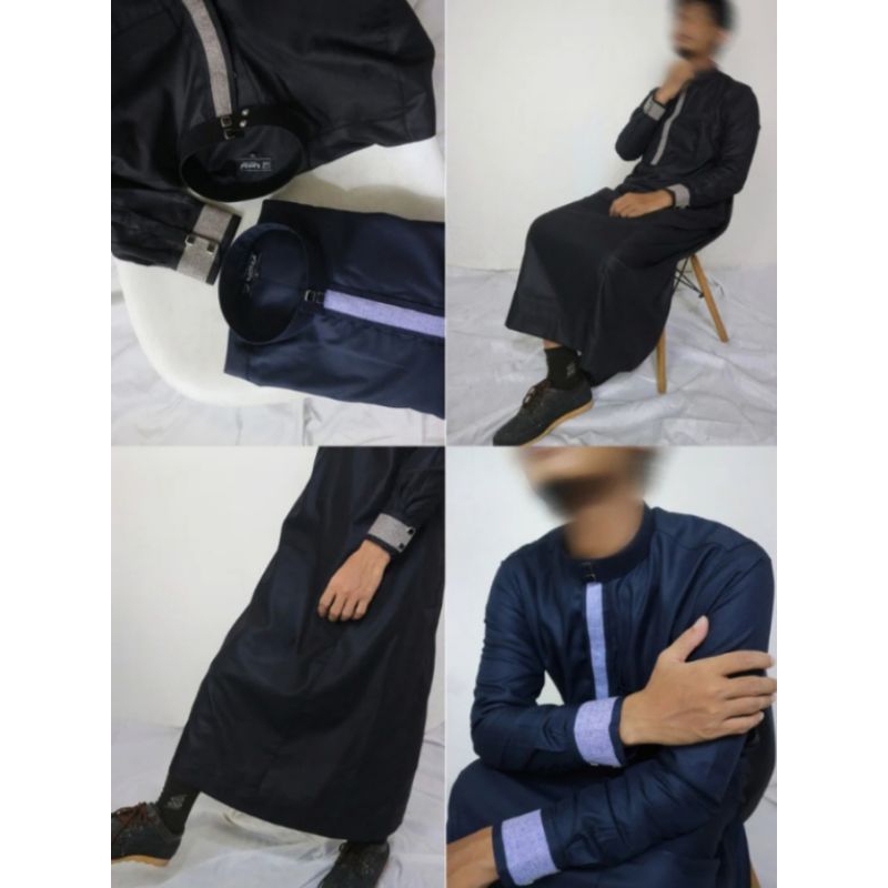 thobe pria dewasa / jubah gamis dewasa / thobes premium thobe saniza