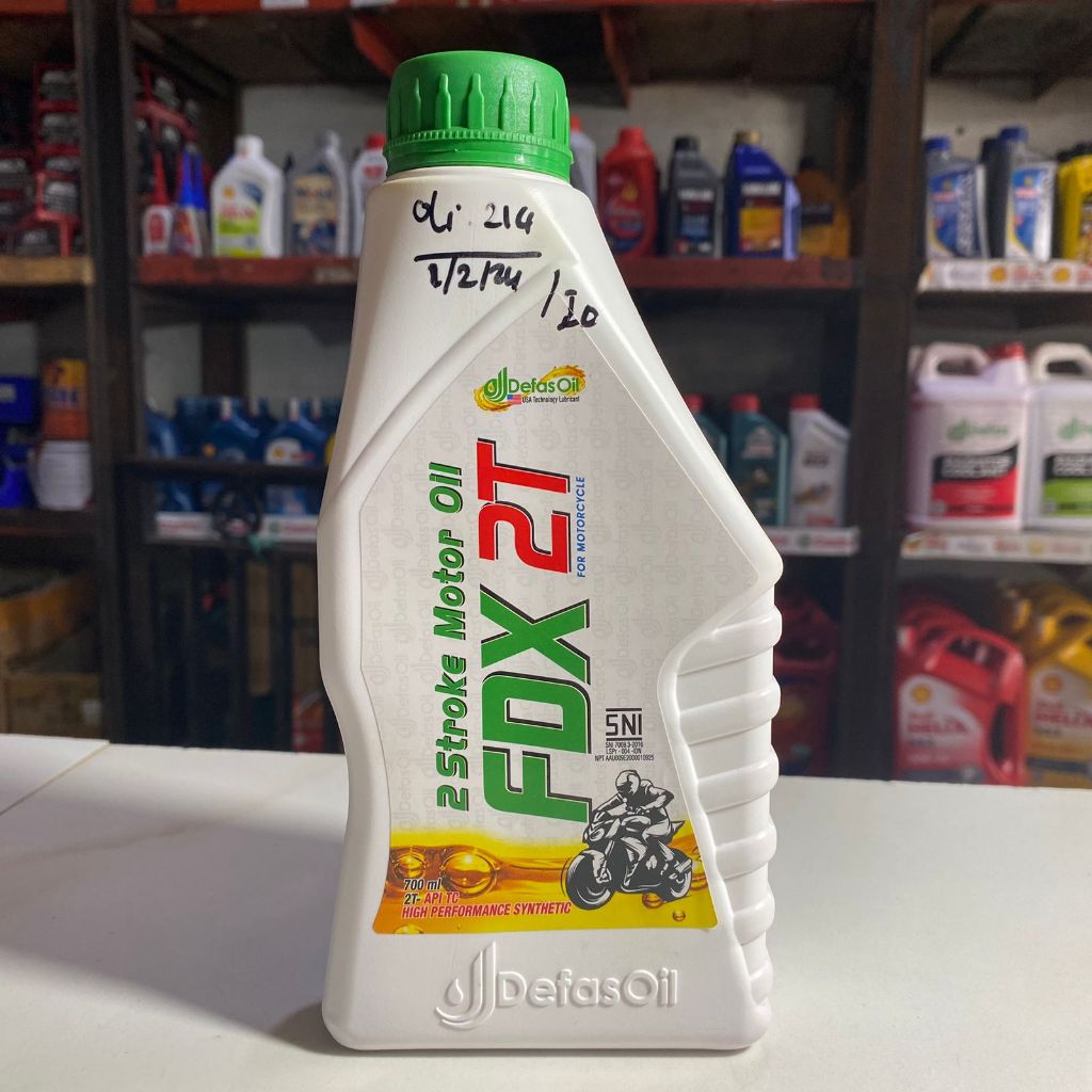 DEFAS Oil Fdx 2T Two Stroke Oil Motorcycle Oli Samping 2 Tak Motor API TC High Synthetic Performance
