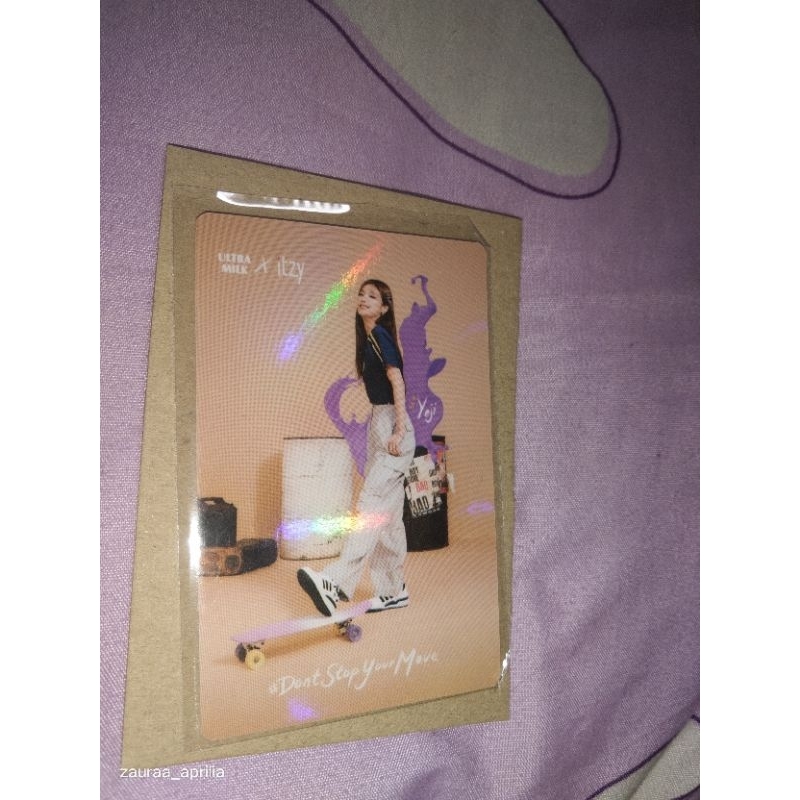 photocard official yeji itzy ultramilk