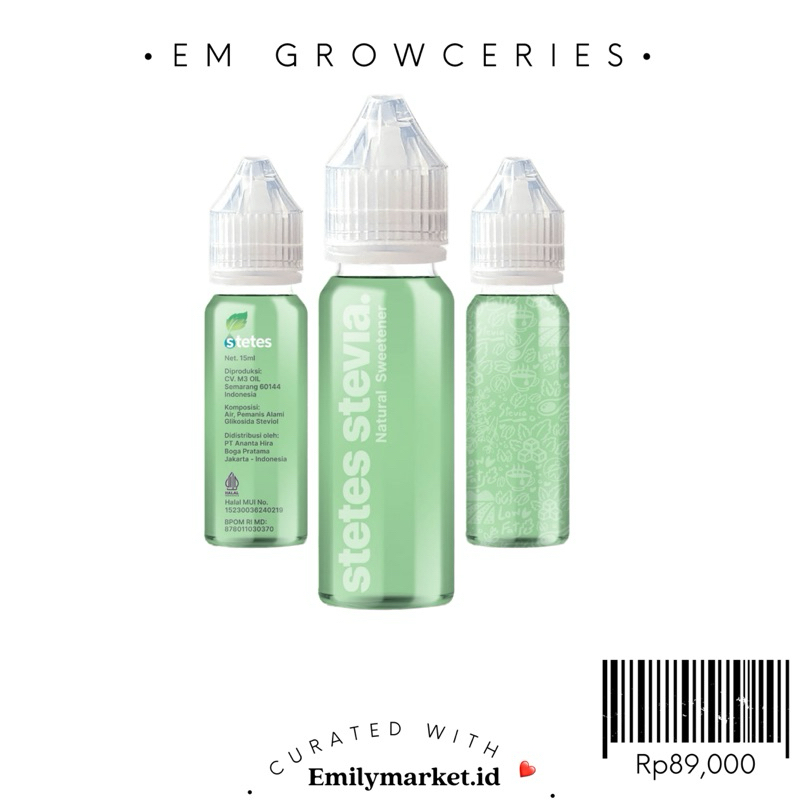 

Stetes Stevia / Pemanis Alami Stevia