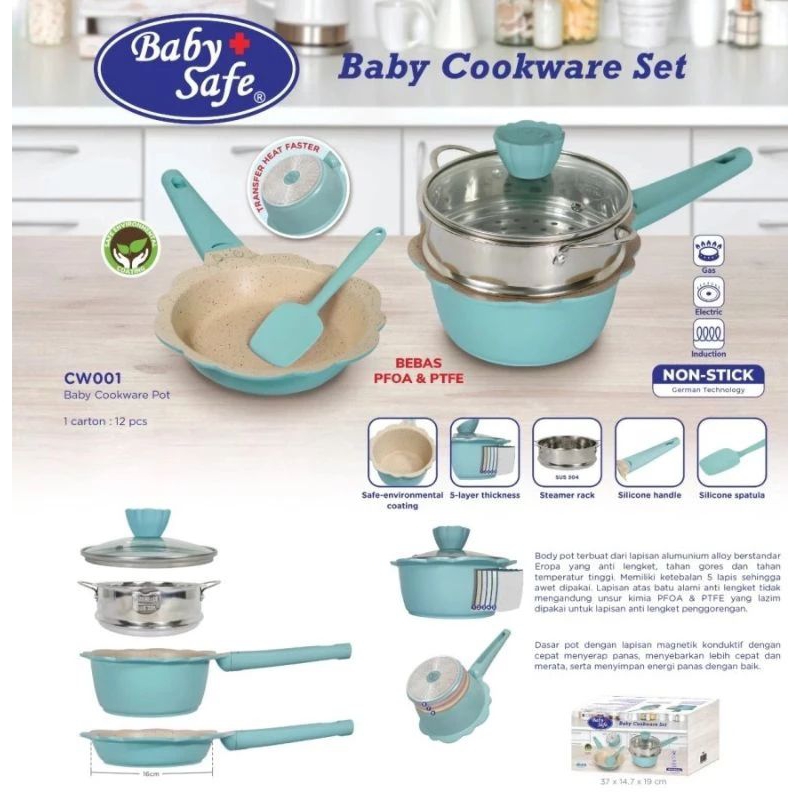 Baby Safe Cookware Set / Perlengkapan MPASI