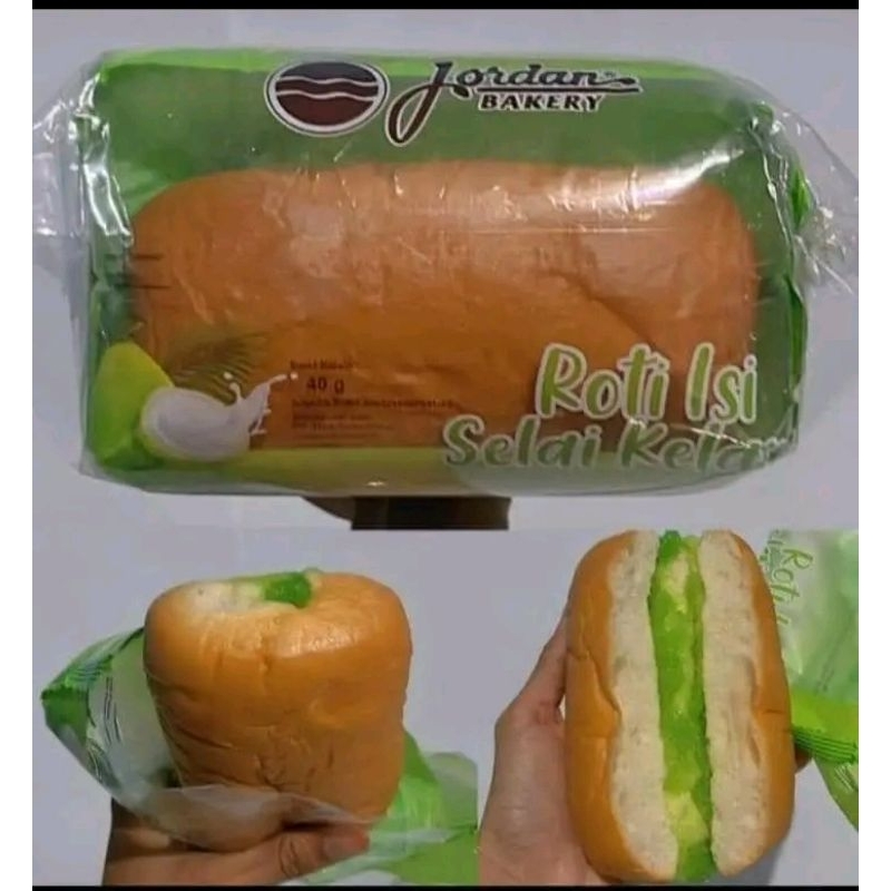 

roti Jordan kotak kelapa 1 ball isi 5 pcs Jordan bakery estetikfood