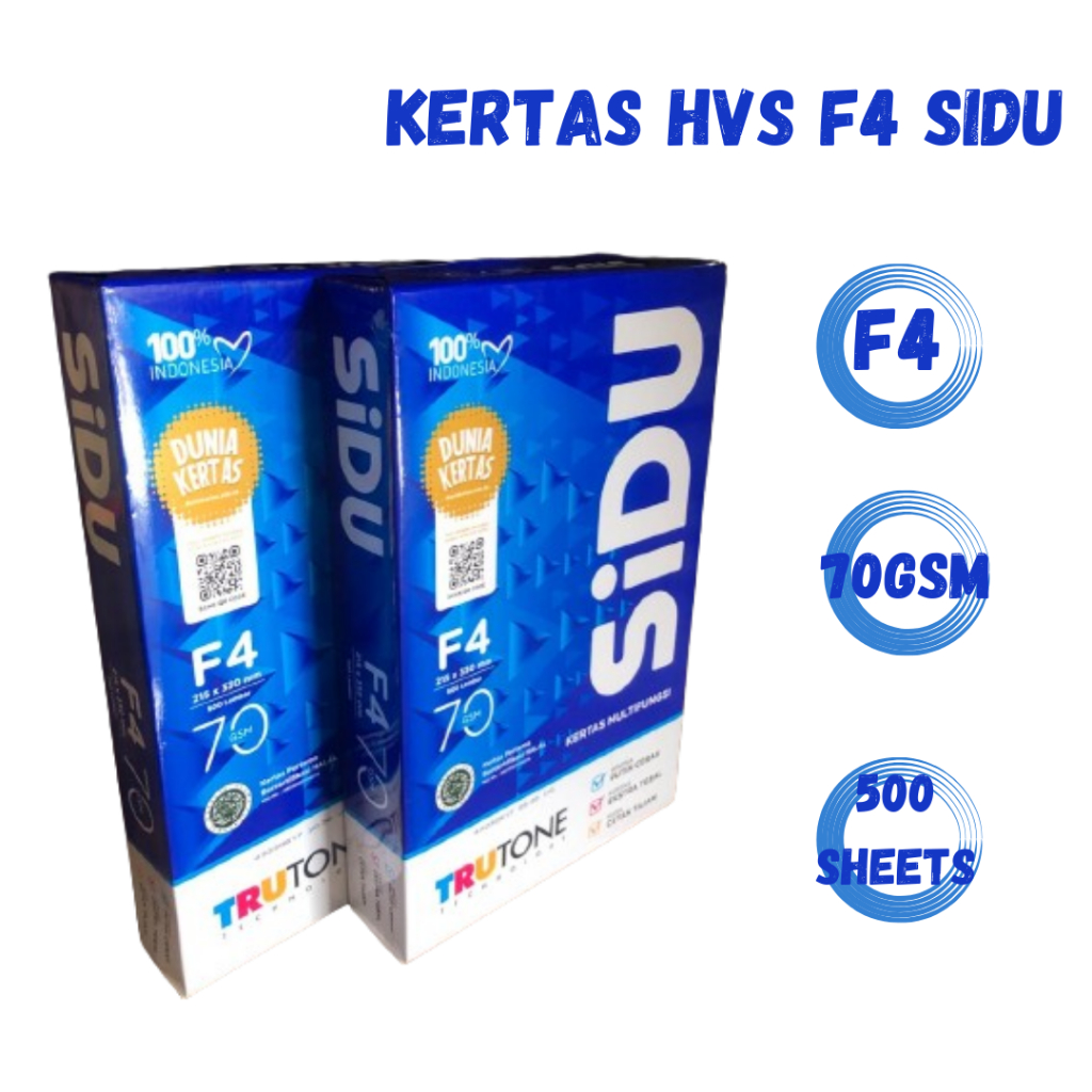 

KERTAS HVS SIDU F4 70Gsm / Kertas Fotocopy Kertas Pint Termurah Bisa COD