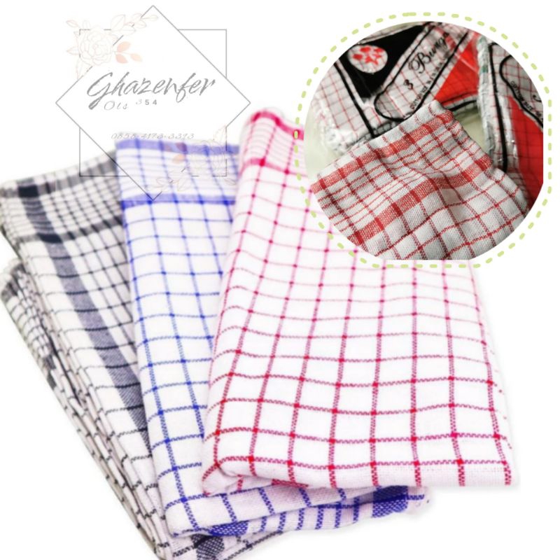 Lap tangan kain - lap meja - lap kotak kotak