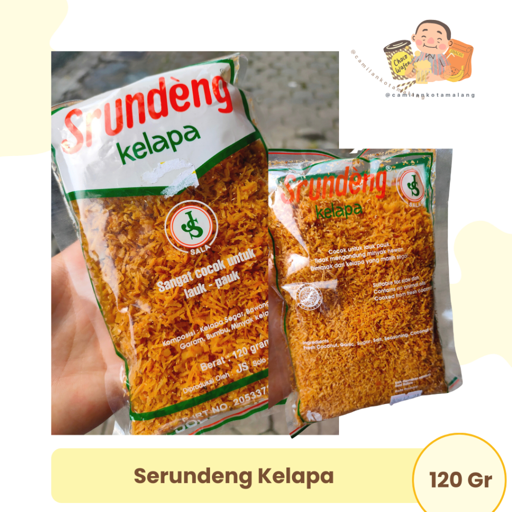 

Srundeng kelapa- serundeng asli enak murah 120gr