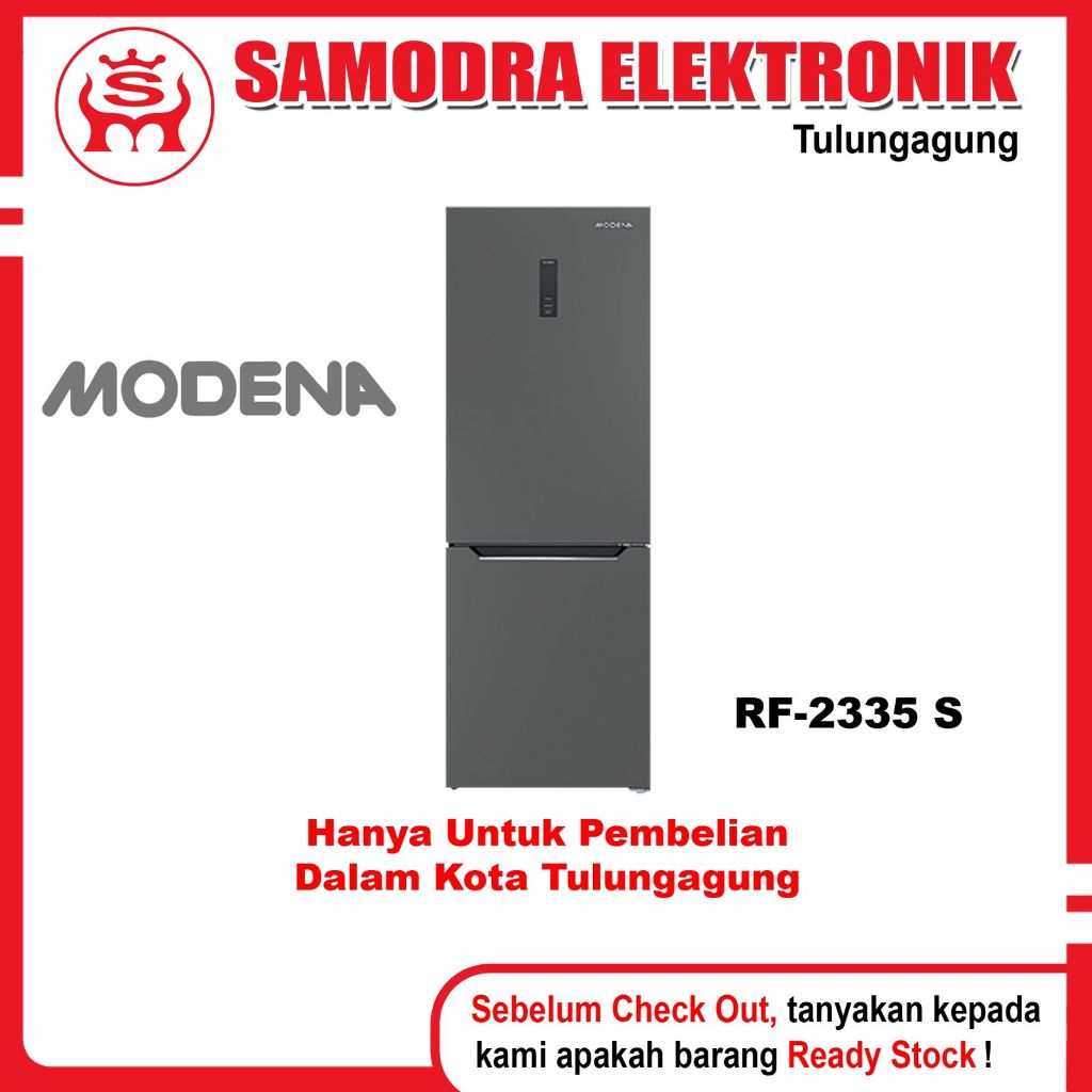 Kulkas MODENA RF-2335 S | Kulkas 2 Pintu Modena Freezer Bawah