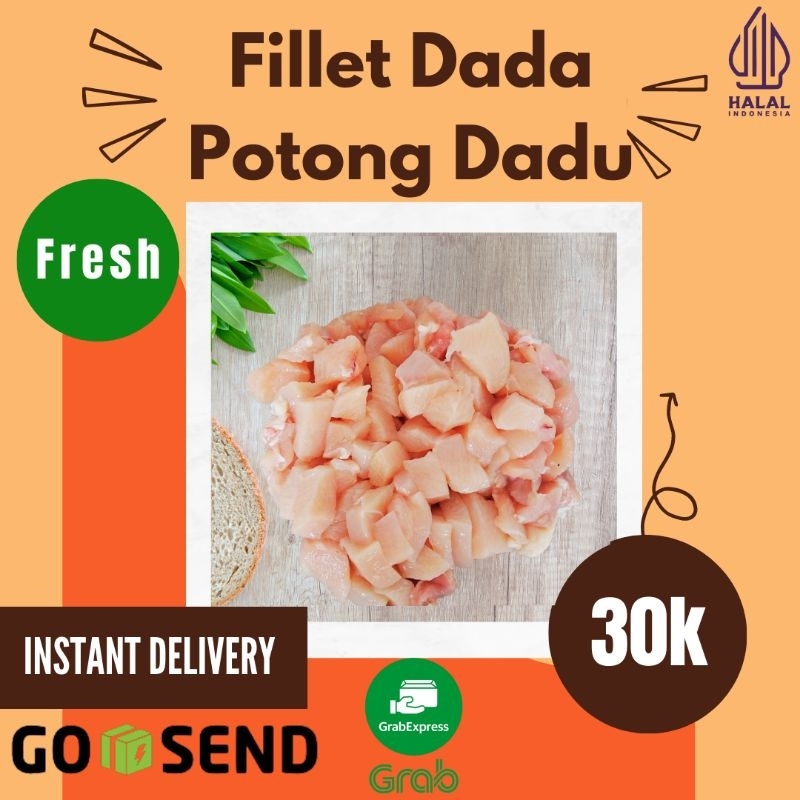 

Daging Dada Ayam Potong Dadu / Fillet Dada Ayam Boneless 500g