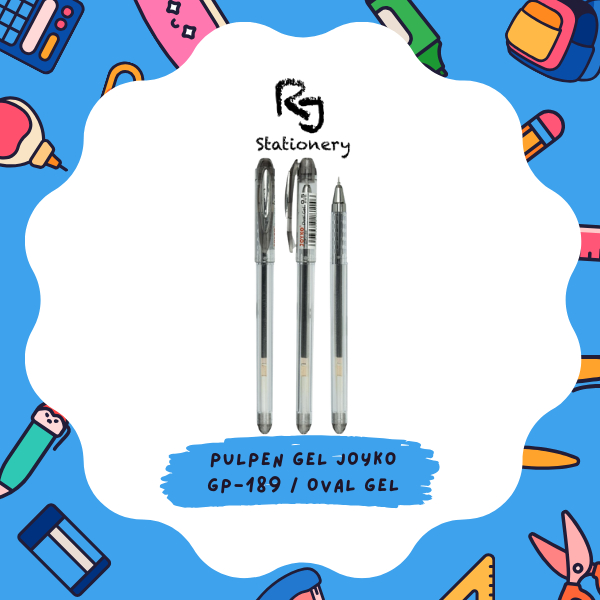 

Gel Pen / Pulpen / Pena Joyko GP-189 / Oval Gel / 0.5 mm