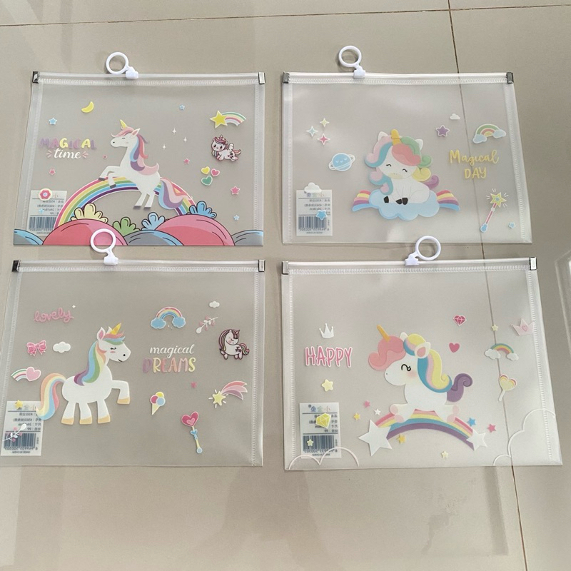 

[COD] Zipper isi 4 pcs ukuran a5 dan a4 / Folder File