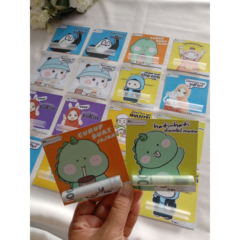 

(10 pcs) amplop sedotan/ amplop lebaran 2024/amplop viral/ amplop unik