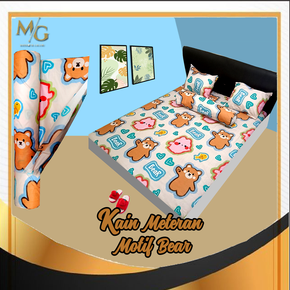 PROMO KAIN SPREI (L240) DIPERSE POLYMICRO  Kain Sprei Meteran Gorden Piyama Bed Cover