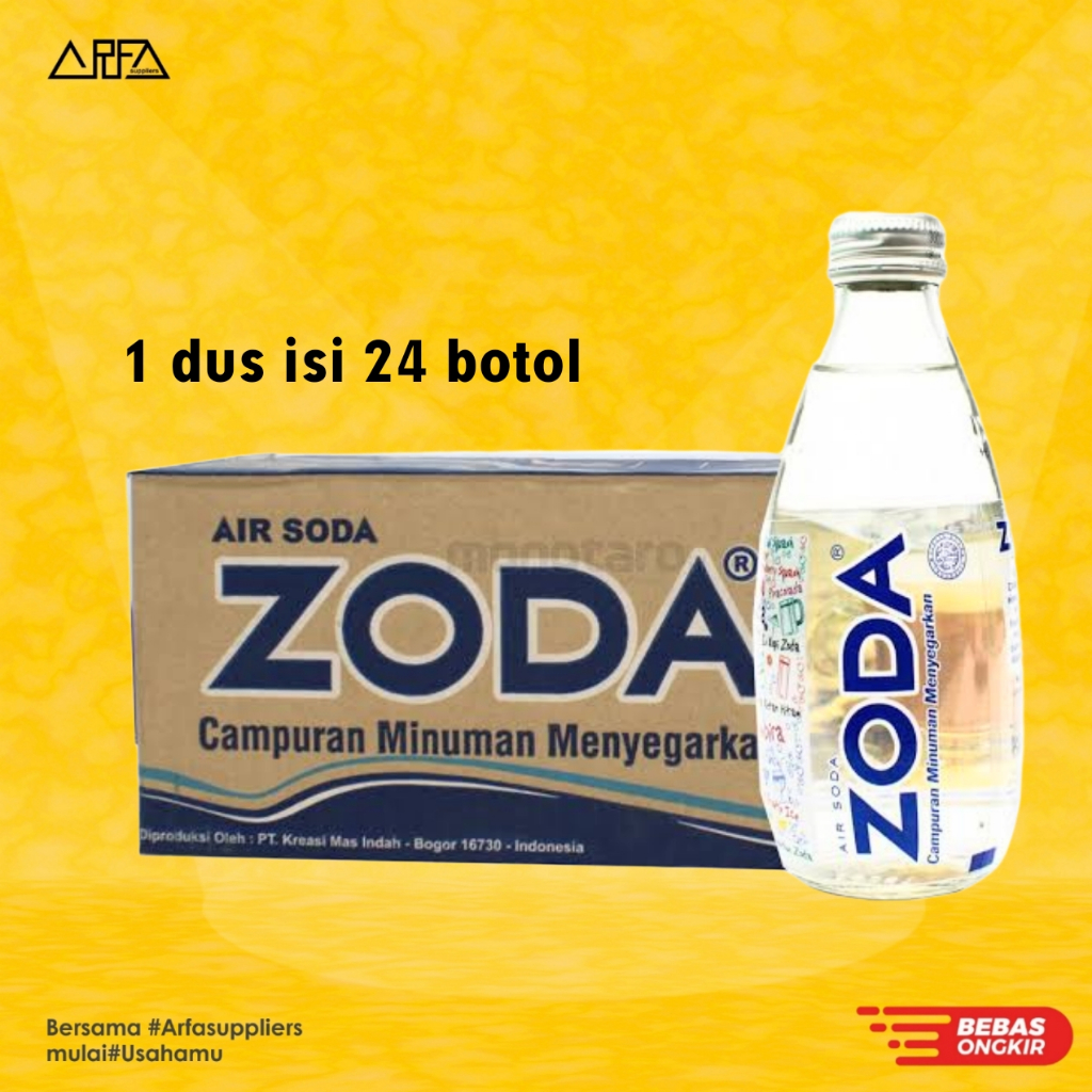 

Zoda Air Soda Tawar 250ml isi 24 botol