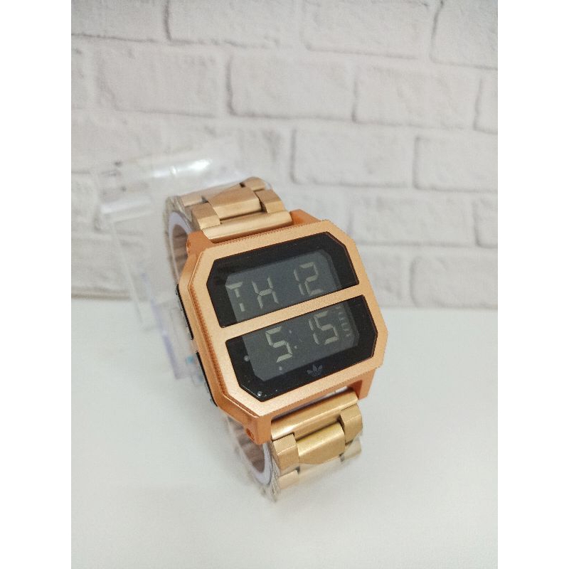 Jam Tangan Adidas Unisex Digital Strap Rantai
