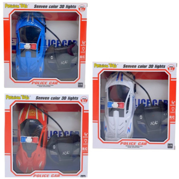 Unik Mainan Mobil Remote Polisi Car - TANPA BUBBLE Limited