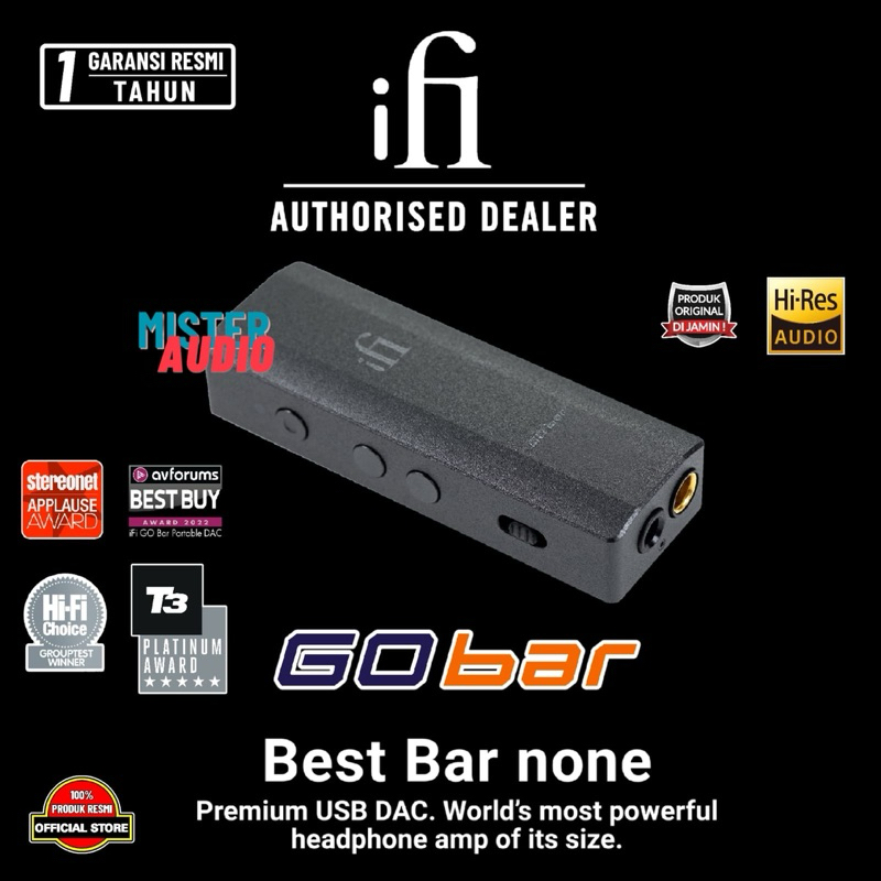 iFi Go Bar Hi-Res UltraPortable DAC / Preamp / Headphone Amp / DAC AMP