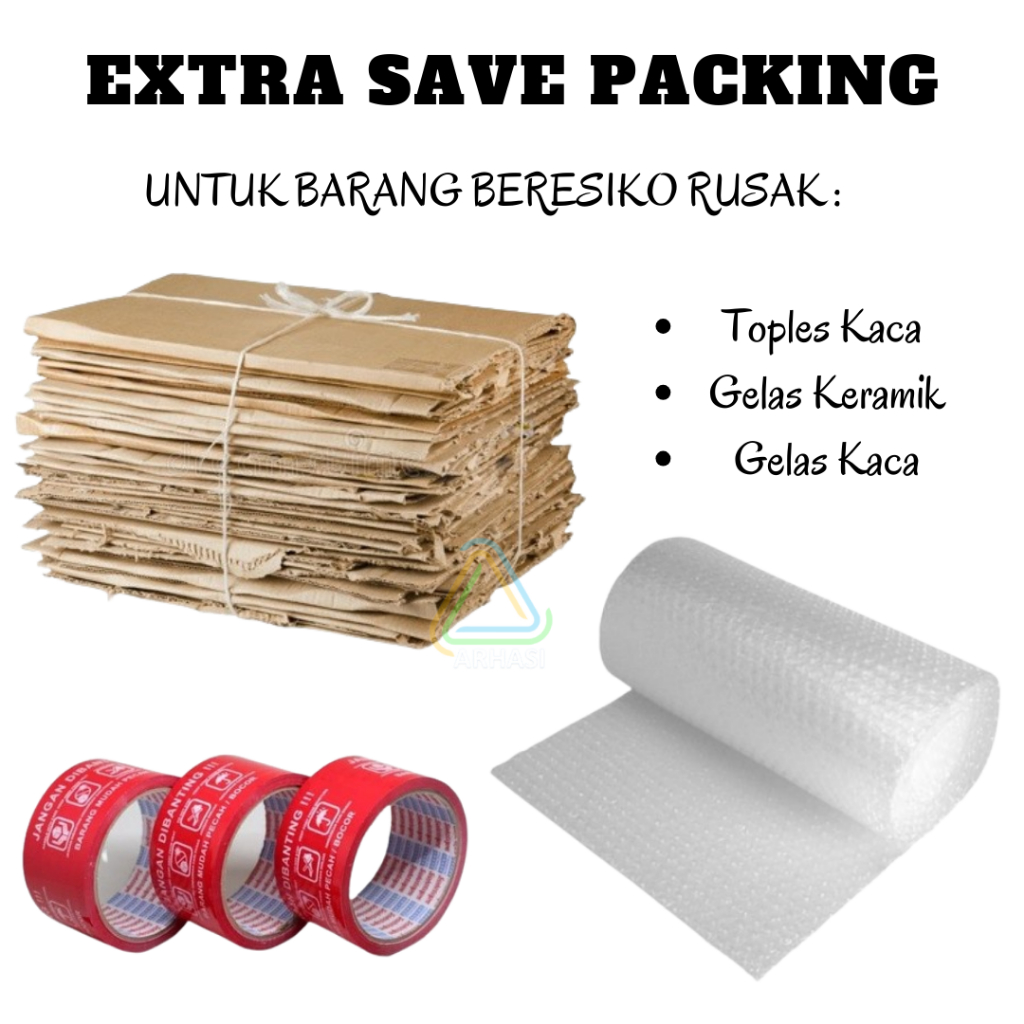 

Extra Safe Packing Bubble Wrap / Kardus / Stiker Fragile (MOHON BACA DESKRIPSI DENGAN TELITI)