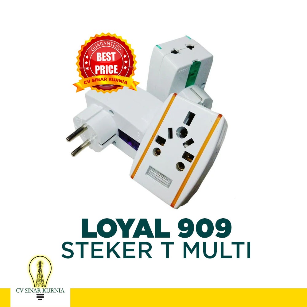 LOYAL LY-909 Steker T Universal Colokan Serbaguna SNI ORI