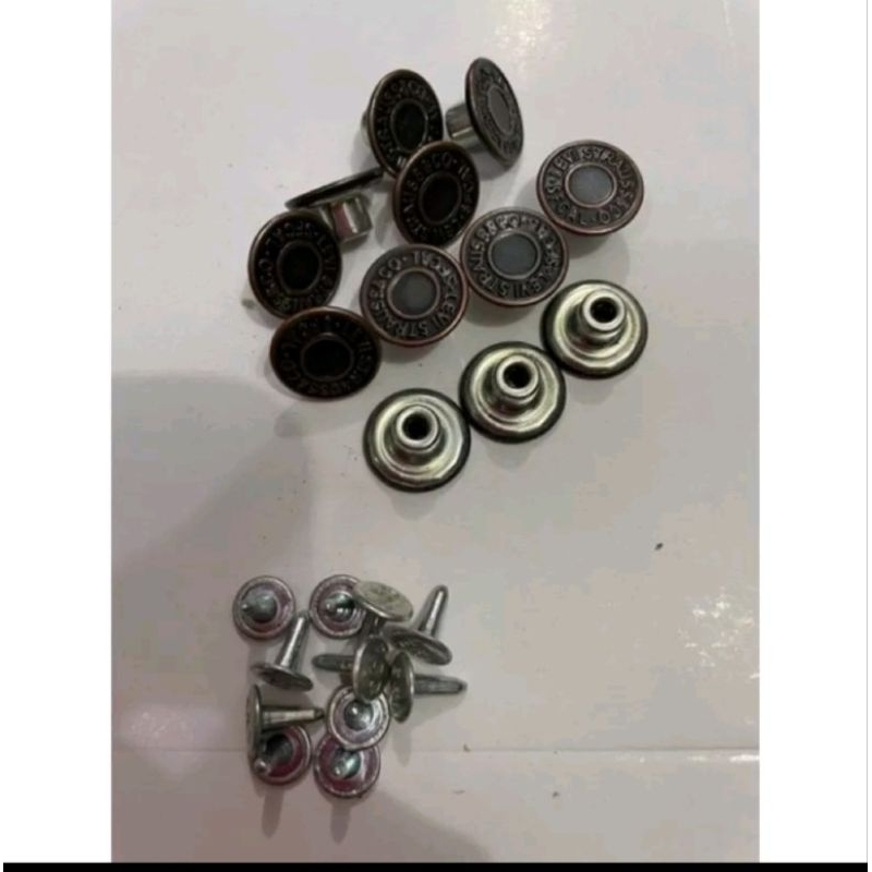 600pcs KANCING ORIGINAL JEANS / kancing celana jeans ori 1 set kancing jeans