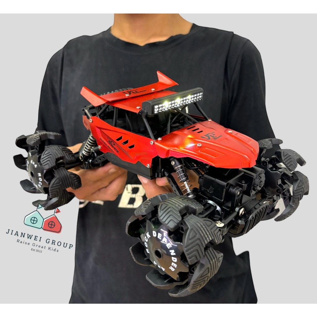 ( 4WD , TORSI BESAR , TELESCOPIC TIRE MODEL ) JW Mainan Anak Laki Mobil Remot Control RC Crawler Mon