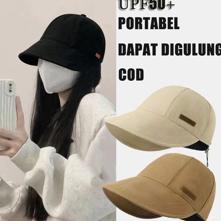 Terlaku Topi wanita korea topi wanitatopitopi baseball Topi matahari pinggiran lebar wanita topi ola
