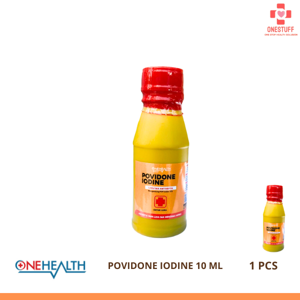 Obat Merah Luka Onehealth Povidone Iodine Betadine 10 ml Antiseptik Disinfektan 1 pcs