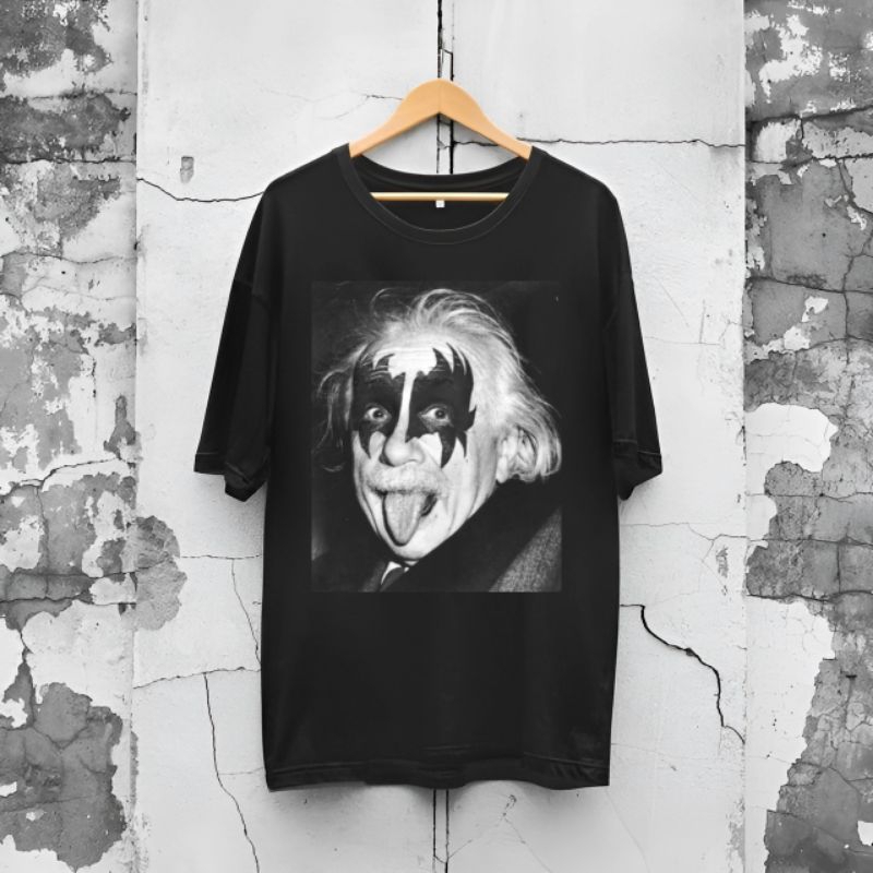 KAOS VINTAGE ALBERT EINSTEIN KISS