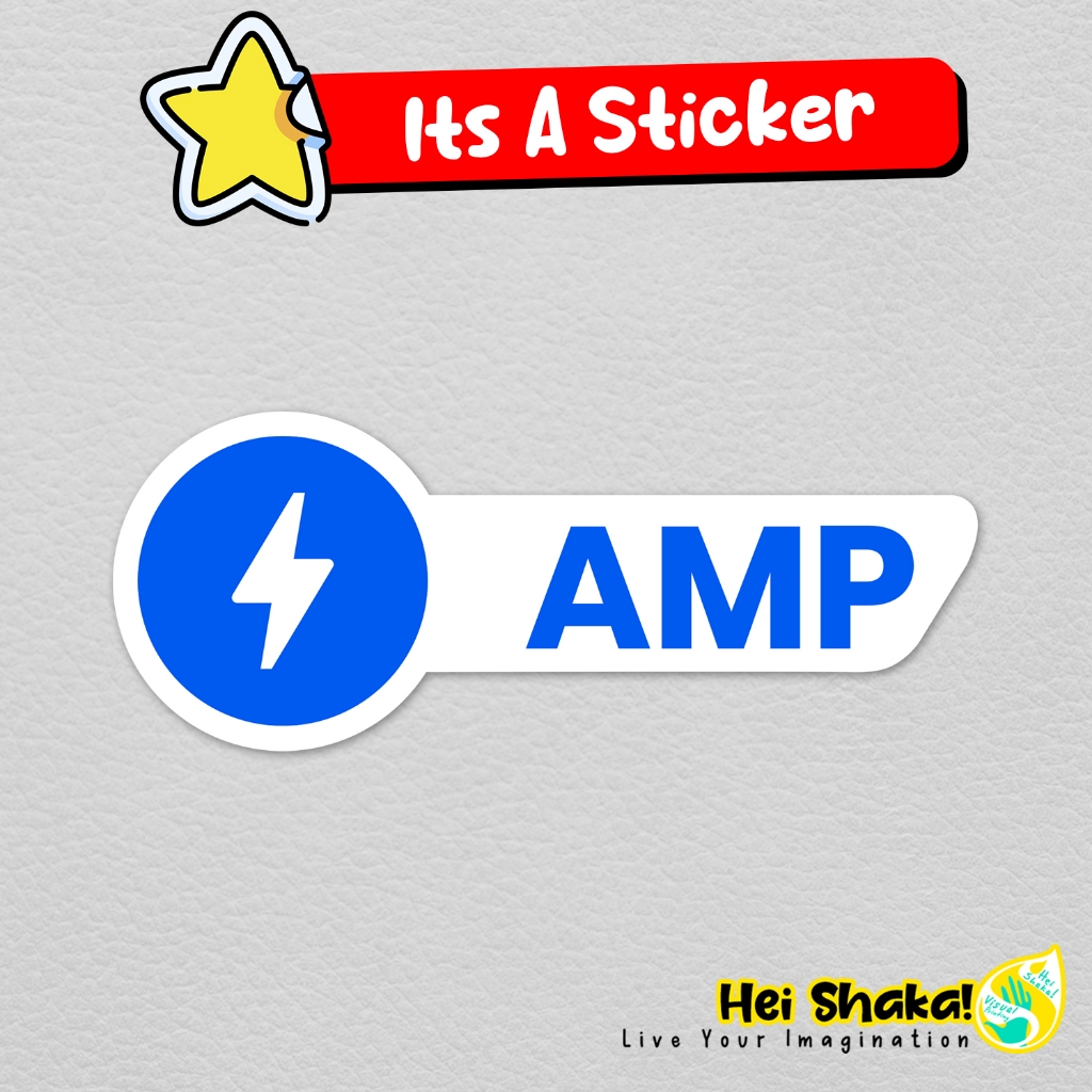 

Stiker AMP Sticker Programmer Developer Coding Vinyl Anti Air