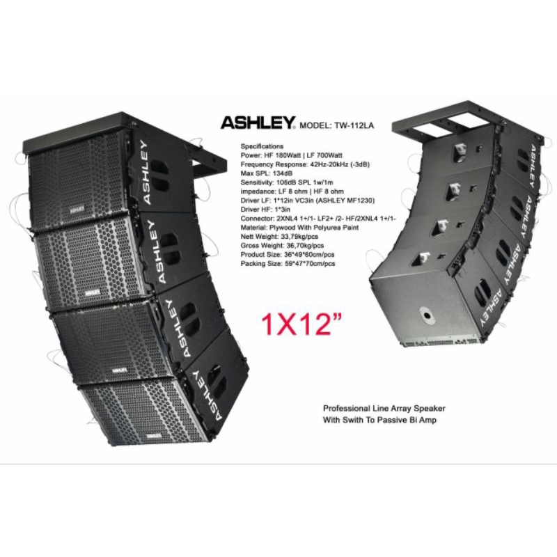 Ashley line array pasif TW112LA