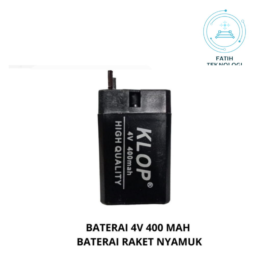 BATERAI RAKET NYAMUK AKI 4V 400 MAH BISA CASH