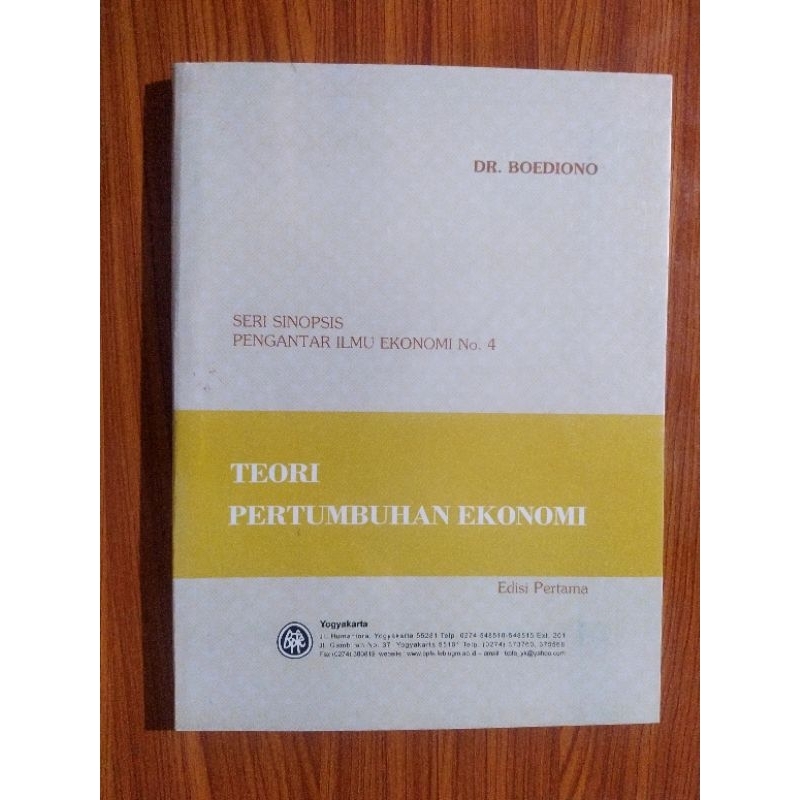 Buku Teori Pertumbuhan Ekonomi & Ekonomi Makro Boediono