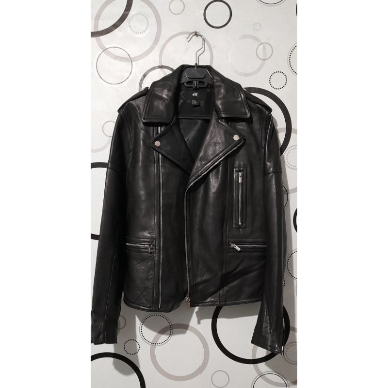 jaket kulit asli ramones H&M bukan ZARAMAN atau schott viva studio