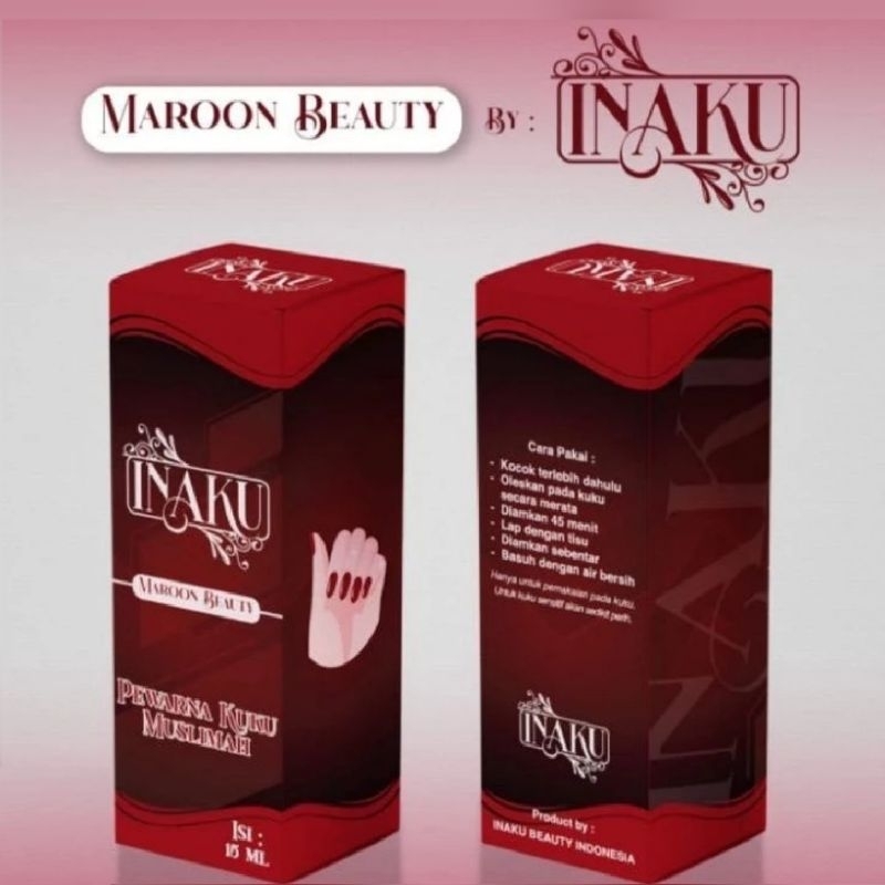 

INAKU Pewarna Kuku Muslimah HALAL Sah untuk Wudlu dan Sholat | Maroon Beauty - Red Beauty - Black Beauty - Chocolate Beauty