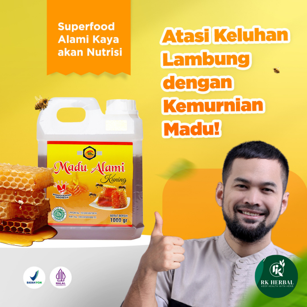 

NG Madu Kuning AMK Alami - Kemasan Gram dan 1 Kg
