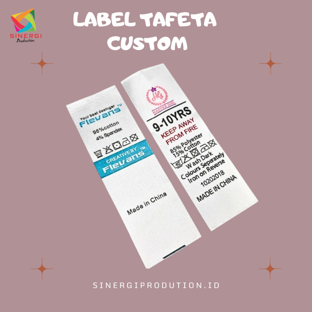 

LABEL TAFETA LABEL PRODUK CUSTOM