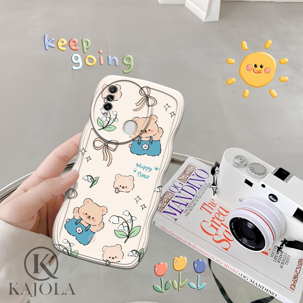Case Gelombang OPPO A31 Motif Aesthetic Bahan Softcase silicon Lentur - Skin / Casing Handpone - Ces