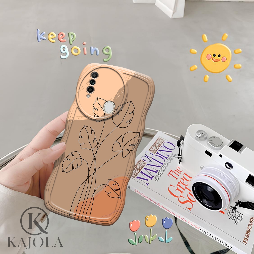 Case Gelombang OPPO A31 Motif Aesthetic Bahan Softcase silicon Lentur - Skin / Casing Handpone - Ces