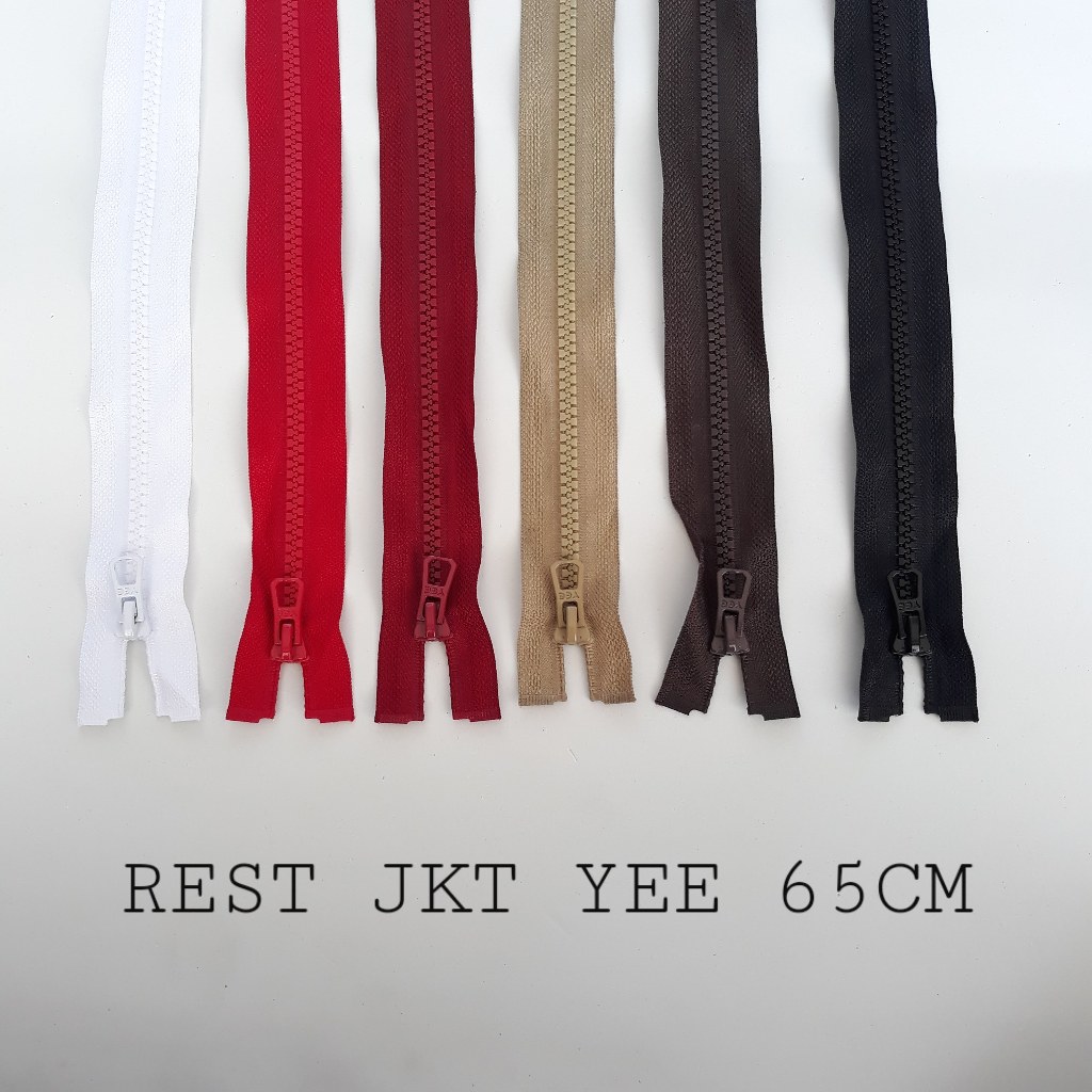 (LUSIN) Resleting Jaket YEE 65CM / 26IN VFO Gigi Kasar