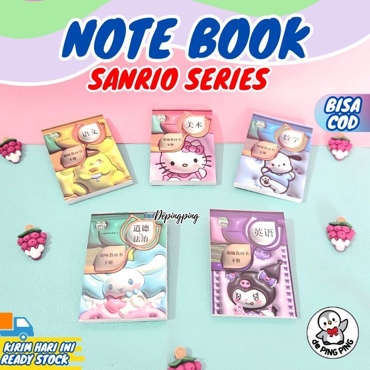 

Note Book Sanrio/ Buku Mini Sanrio/ Buku Sanrio