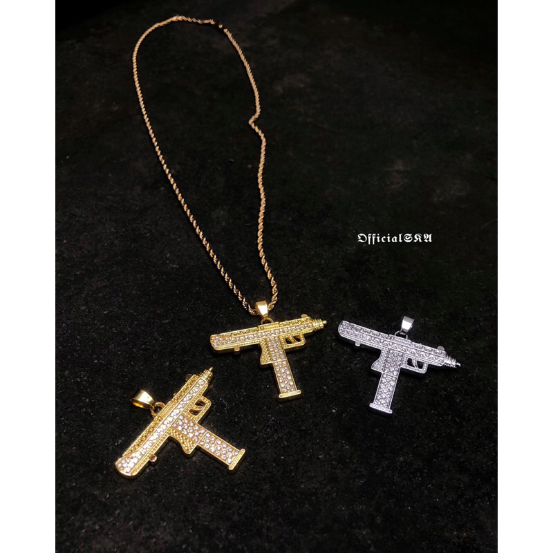 BLOWBACK UZ-I GUN NECKLACE ( SKA JEWELRY NECKLACES KALUNG BEST EDITION )