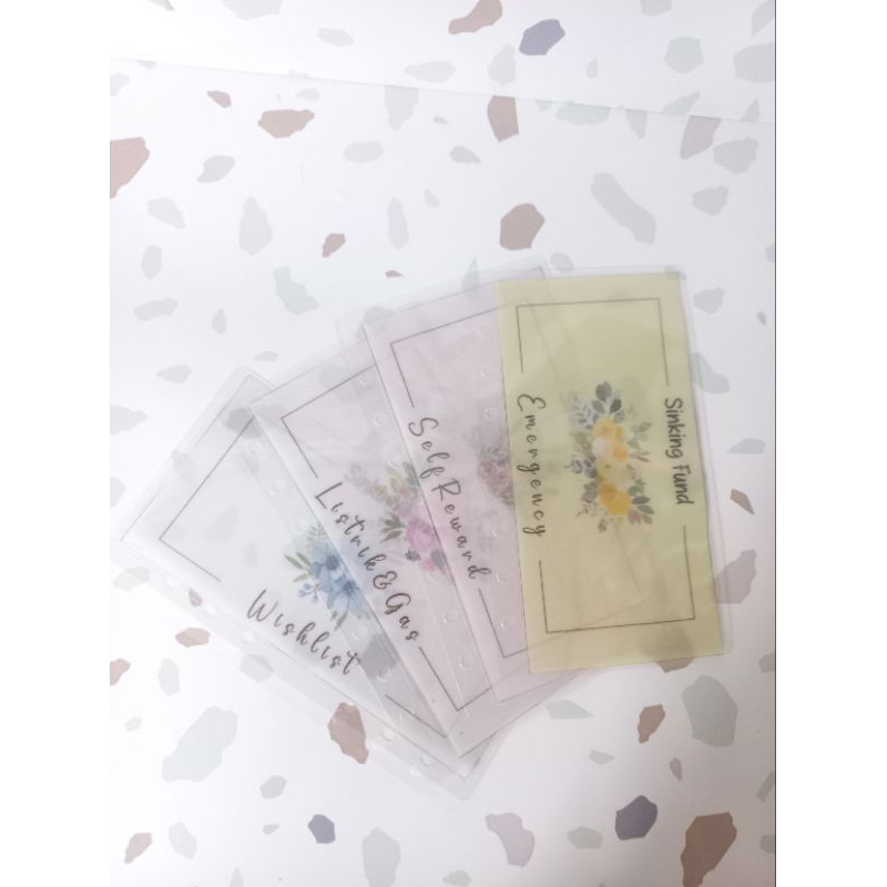 

AMPLOP BUDGETING VELLUM FLOWER A6 & A7