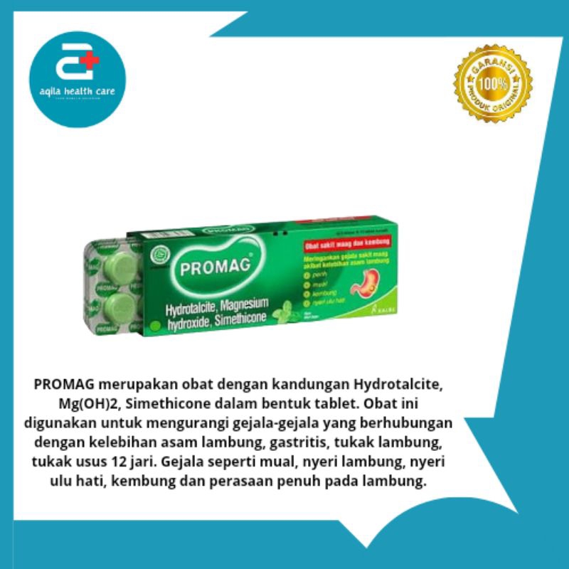 Promag tablet 1 box dan 1 strip