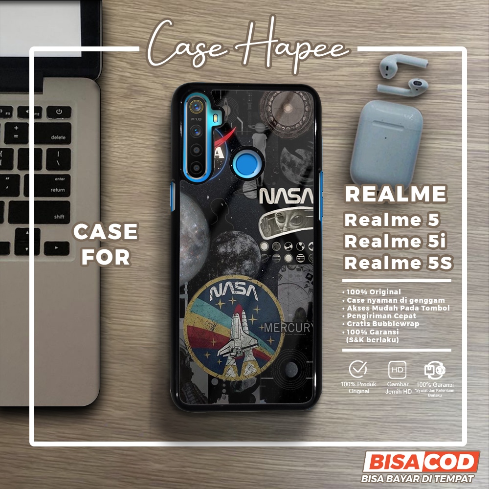 Case Realme 5 5i 5s Casing Realme 5 5i 5s [NASA] Casehapee Case Glossy Case Aesthetic Custom Case Pr