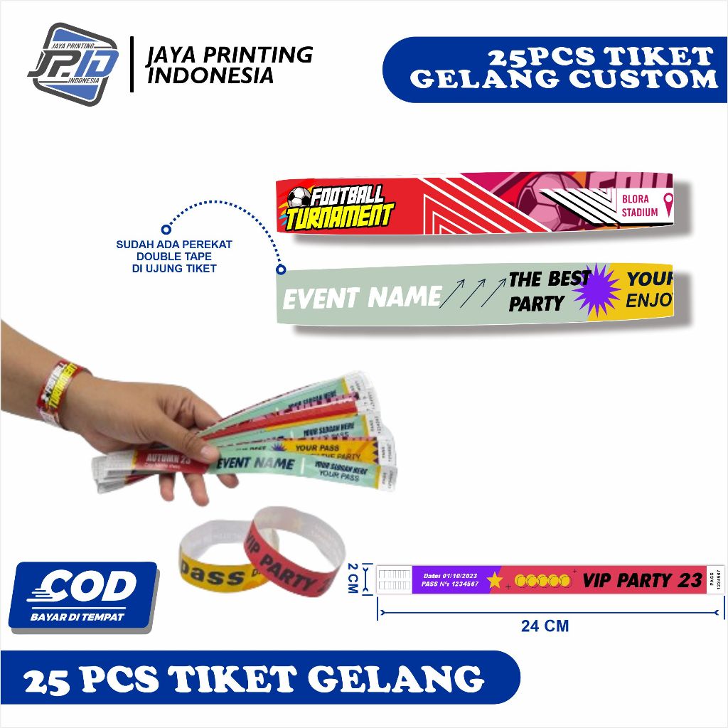 TIKET GELANG CUSTOM EVENT WAHANA KONSER TIKET GELANG UNLEASHED