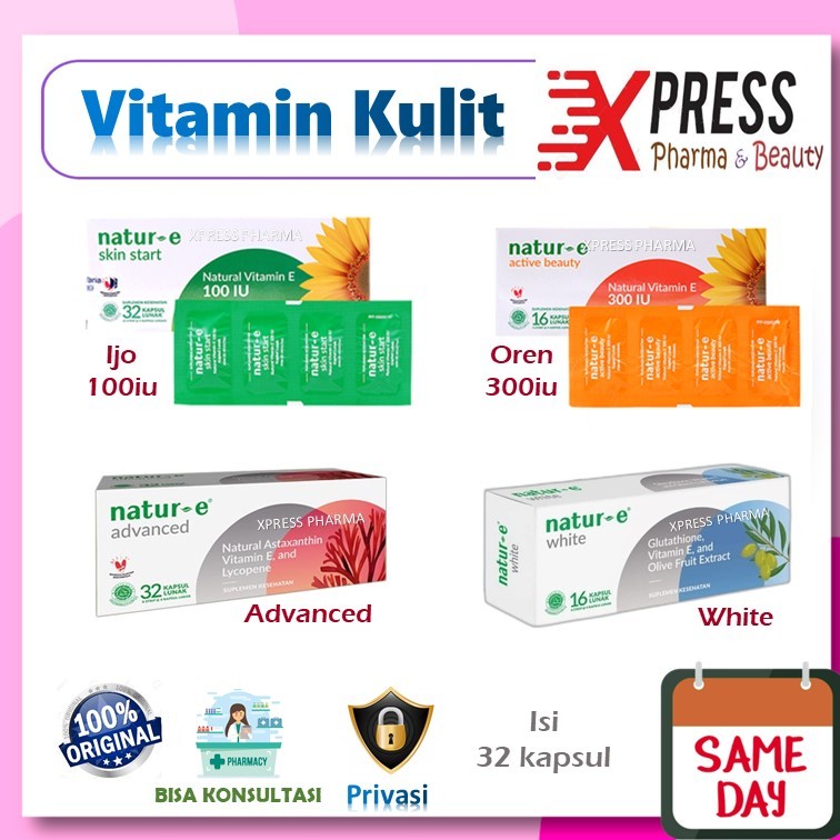 XPRESS  Natur E 100 / 300 / ADVANCED / WHITE isi 32 Kapsul Nature Natur-e