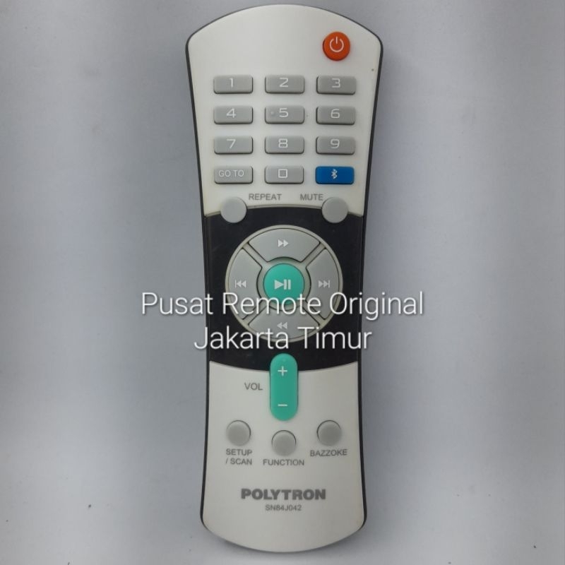 REMOTE REMOT DVD POLYTRON SN84J042 BLUETOOTH ORIGINAL ASLI