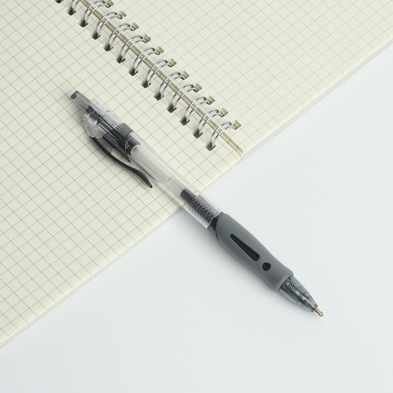 

Pulpen Standard Cetekan Transparant Pena Gel 0.5mm Alat Tulis Kantor Sekolah Pen Pencet Tinta Cair Bolpoint Polos Murah