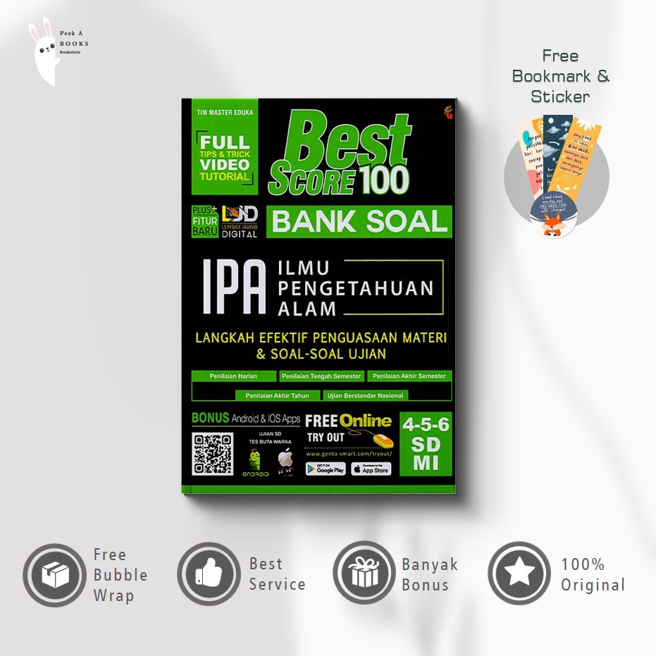 Buku Best Score 100 Bank Soal IPA SD/MI | Genta Smart