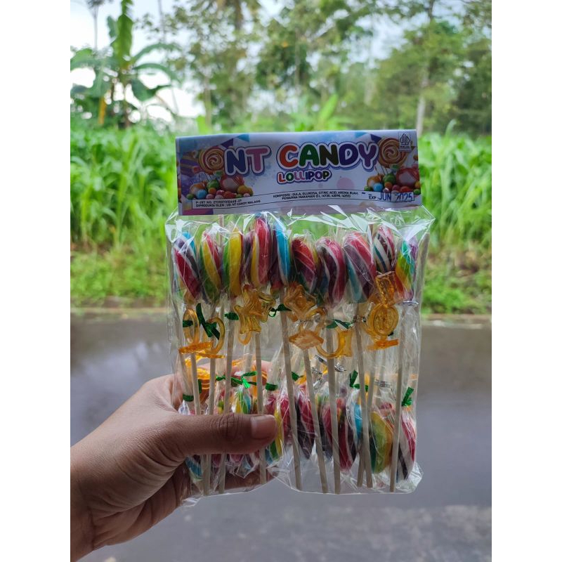 

permen lollipop ukuran 4cm bentuk bulat hadiah cincin