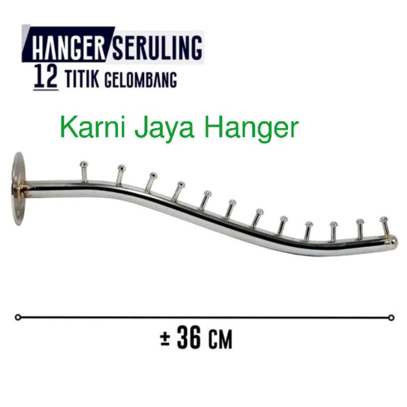 hanger suling tembok 12 titik